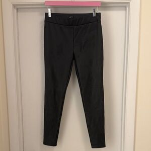 LOFT Black Faux Leather Leggings